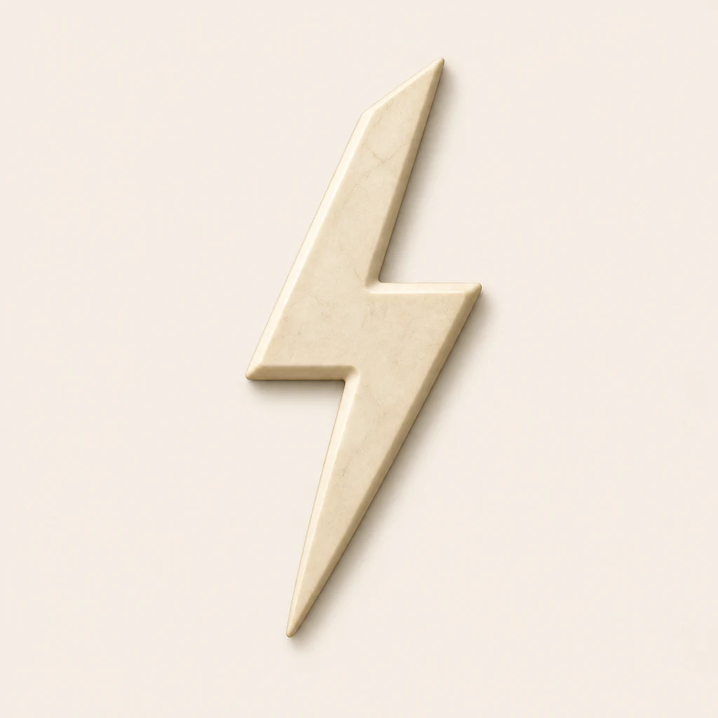 Dictum Flow lightning logo proposal 07, Needle