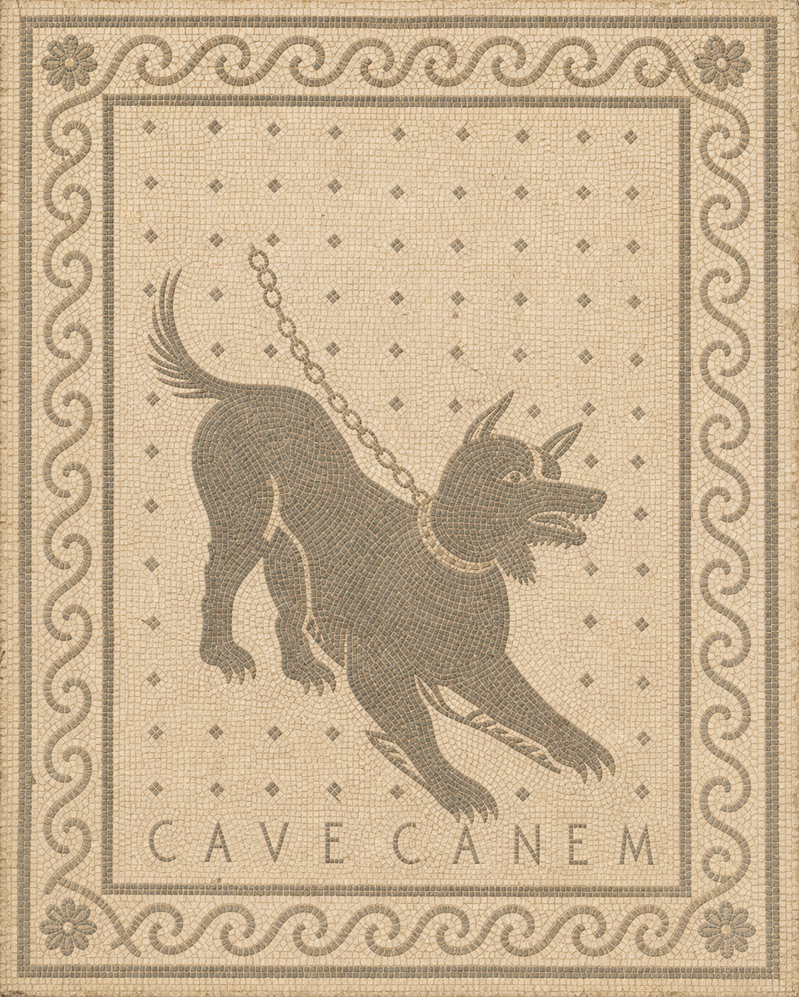 Roman mosaic artwork variant 01: Canem